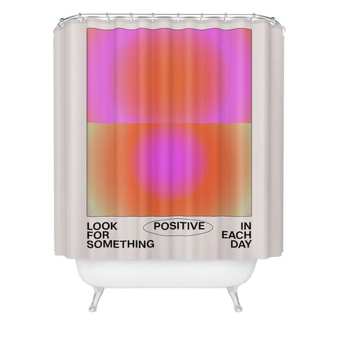 Tiger Spirit Look For Something Positive Shower Curtain