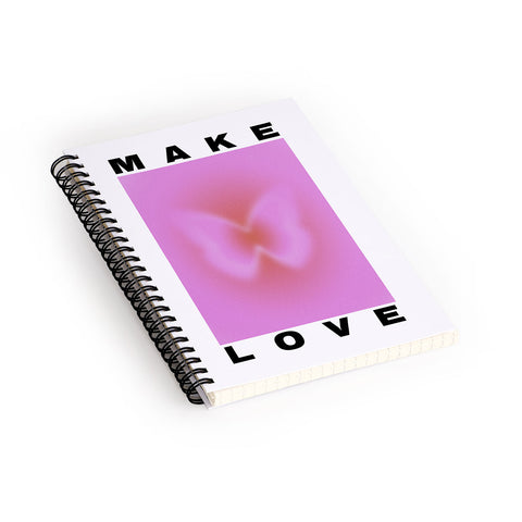 Tiger Spirit Make Love Art Print Spiral Notebook