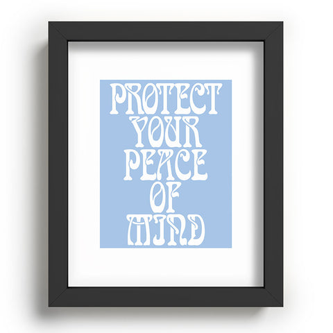 Tiger Spirit Protect Your Peace Poster Recessed Framing Rectangle