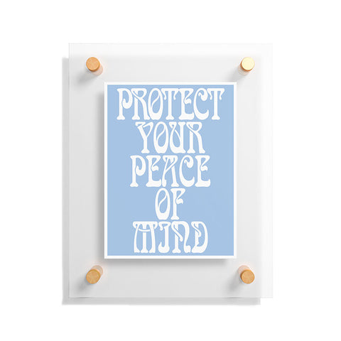 Tiger Spirit Protect Your Peace Poster Floating Acrylic Print
