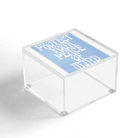 Tiger Spirit Protect Your Peace Poster Acrylic Box