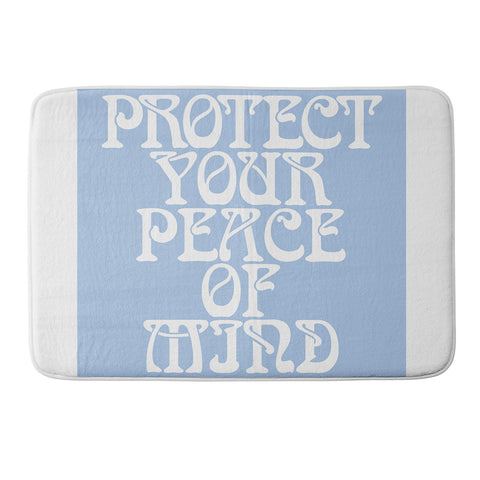 Tiger Spirit Protect Your Peace Poster Memory Foam Bath Mat