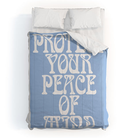 Tiger Spirit Protect Your Peace Poster Comforter