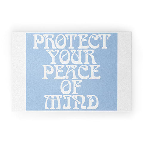 Tiger Spirit Protect Your Peace Poster Welcome Mat