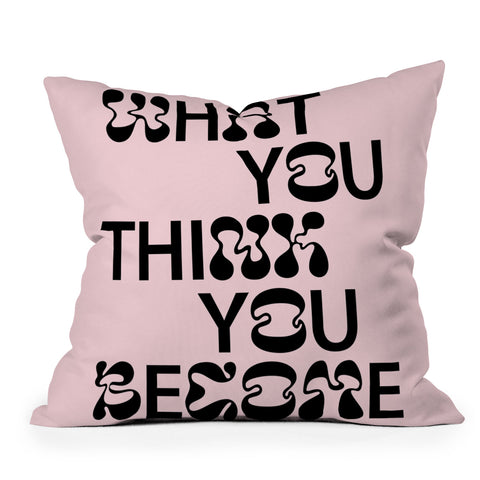 Tiger Spirit What You Think You Become Throw Pillow