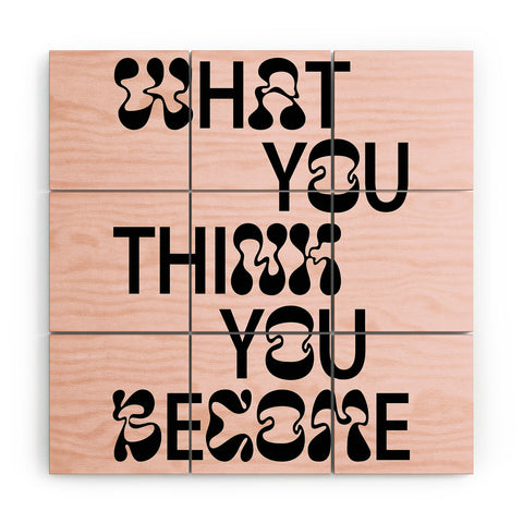 Tiger Spirit What You Think You Become Wood Wall Mural