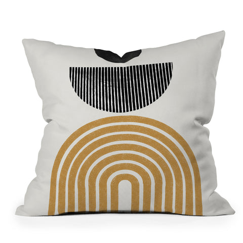 TMSbyNight Rainbow and Moon Throw Pillow