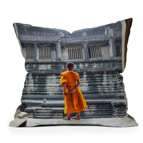 TristanVision Temple Dwellers Outdoor Throw Pillow