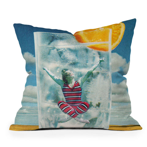 Tyler Varsell Gin and Tonic Outdoor Throw Pillow