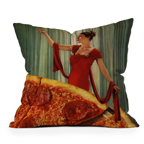 Tyler Varsell Pizza Party II Outdoor Throw Pillow
