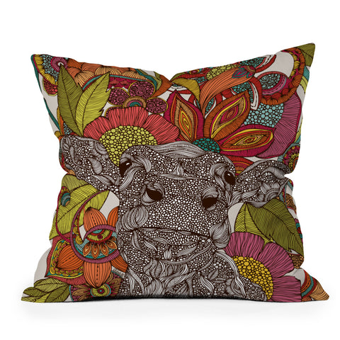 Valentina Ramos Arabella And The Flowers Outdoor Throw Pillow