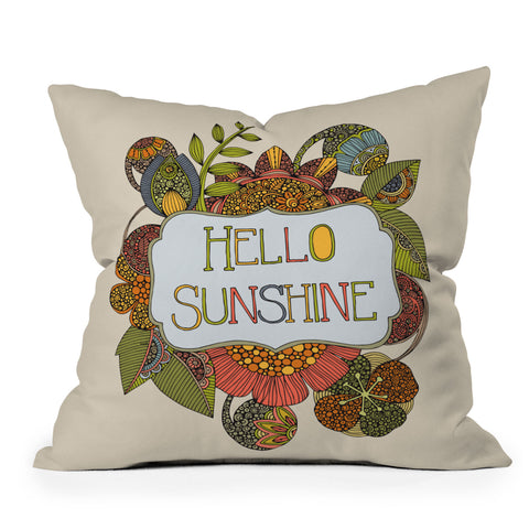 Valentina Ramos Hello My Sunshine Outdoor Throw Pillow