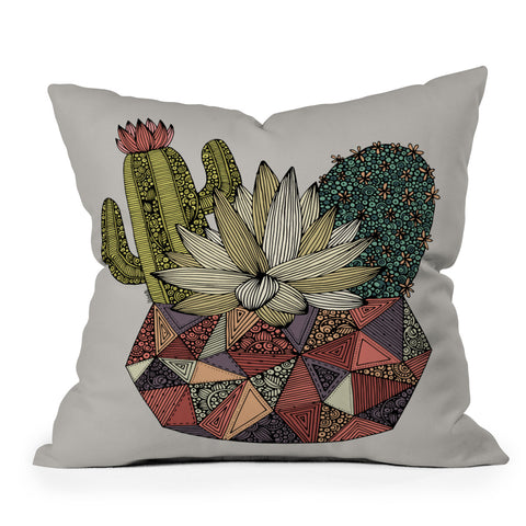 Valentina Ramos Little Cactus Outdoor Throw Pillow