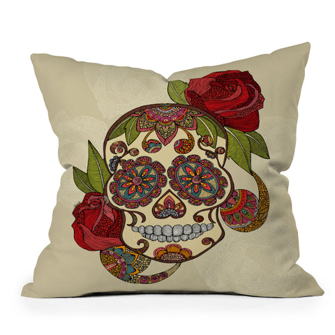 Valentina Ramos Sugar Skull Outdoor Throw Pillow