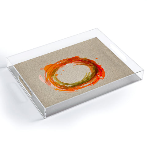 Viviana Gonzalez Abstract Circle 2 Acrylic Tray