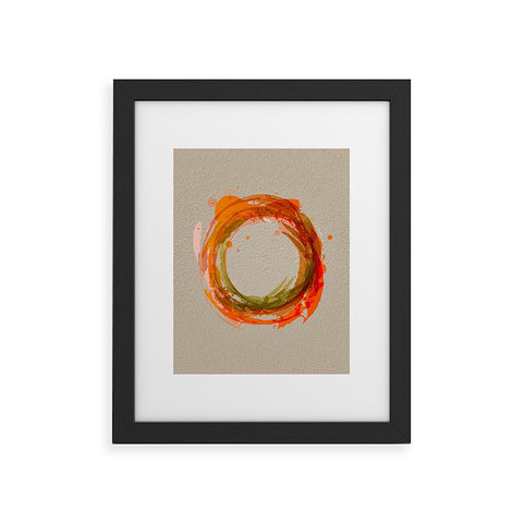 Viviana Gonzalez Abstract Circle 2 Framed Art Print