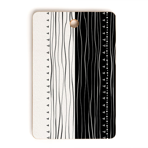 Viviana Gonzalez Black and white collection 01 Cutting Board Rectangle