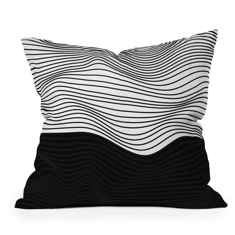 Viviana Gonzalez Black and white collection 06 Outdoor Throw Pillow