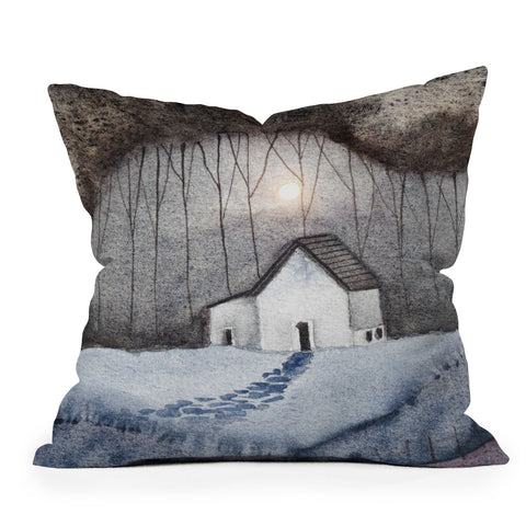 Viviana Gonzalez Cottage In The Woods 3 Outdoor Throw Pillow