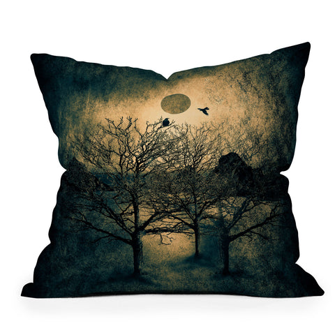 Viviana Gonzalez Dark Forest II Outdoor Throw Pillow