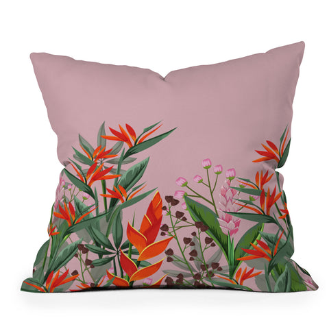 Viviana Gonzalez Dramatic Florals collection 02 Outdoor Throw Pillow