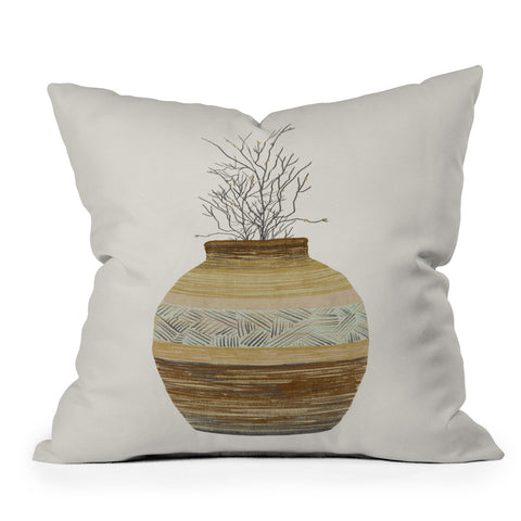 Viviana Gonzalez Earthenware Inspiration Vase Outdoor Throw Pillow