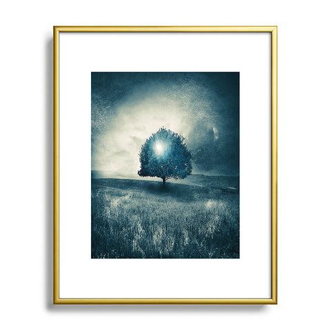 Viviana Gonzalez Energy From The Blue Tree Metal Framed Art Print