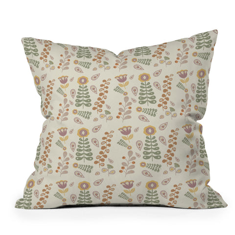 Viviana Gonzalez Folk Inspired Pattern 03 Outdoor Throw Pillow