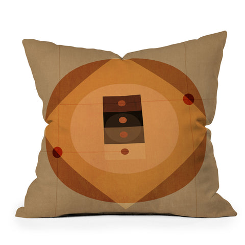 Viviana Gonzalez Geometric Abstract 3 Outdoor Throw Pillow