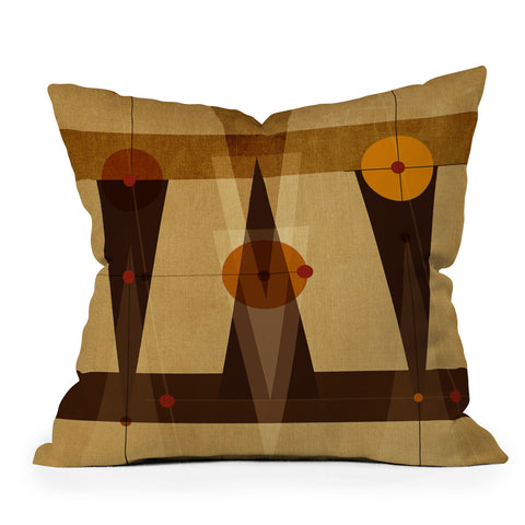 Viviana Gonzalez Geometric Abstract 4 Outdoor Throw Pillow