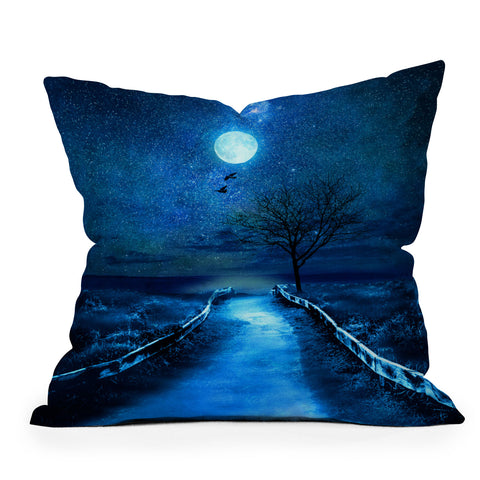 Viviana Gonzalez Magical Moon Outdoor Throw Pillow