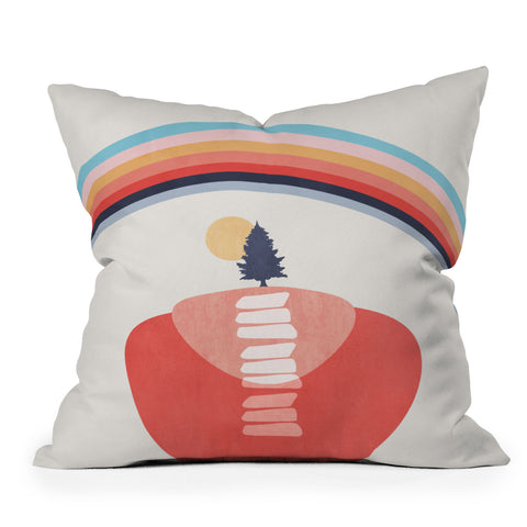 Viviana Gonzalez Modern shapes 6 Outdoor Throw Pillow
