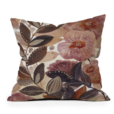Viviana Gonzalez Nature Love Botanical 3 Outdoor Throw Pillow