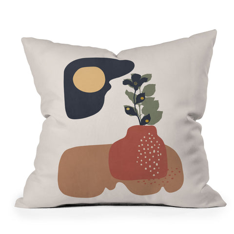 Viviana Gonzalez Organic shapes 1 Outdoor Throw Pillow