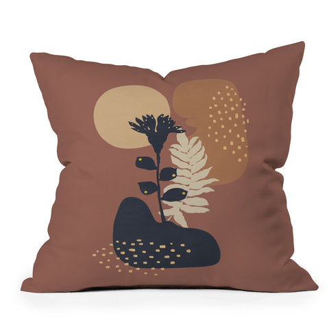 Viviana Gonzalez Organic shapes 3 Outdoor Throw Pillow