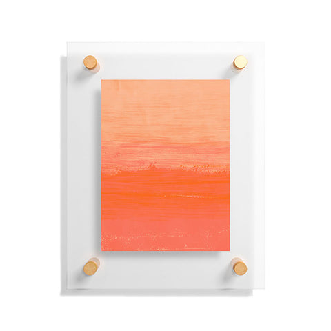 Viviana Gonzalez Peach Fuzz Modern Abstract Floating Acrylic Print