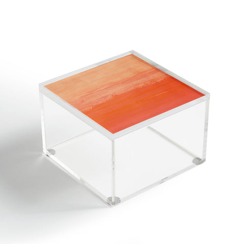 Viviana Gonzalez Peach Fuzz Modern Abstract Acrylic Box