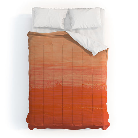 Viviana Gonzalez Peach Fuzz Modern Abstract Comforter