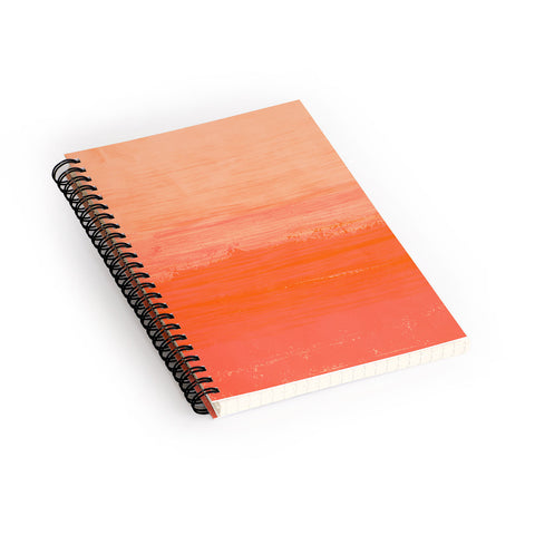 Viviana Gonzalez Peach Fuzz Modern Abstract Spiral Notebook