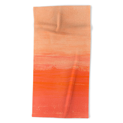 Viviana Gonzalez Peach Fuzz Modern Abstract Beach Towel