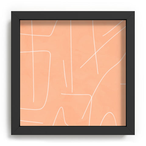 Viviana Gonzalez Peach Lineal Abstract Recessed Framing Square