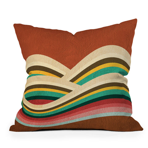 Viviana Gonzalez Textures Abstract 7 Outdoor Throw Pillow