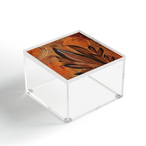 Viviana Gonzalez Tropical Boho Leaves Acrylic Box