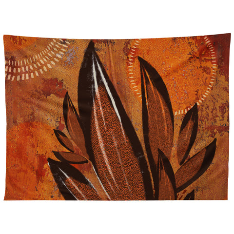 Viviana Gonzalez Tropical Boho Leaves Tapestry