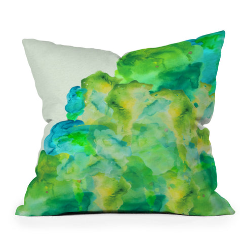 Viviana Gonzalez Watercolor love 3 Outdoor Throw Pillow