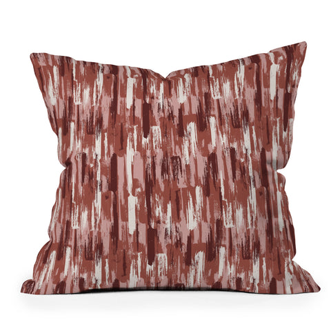 Wagner Campelo AMMAR Red Outdoor Throw Pillow