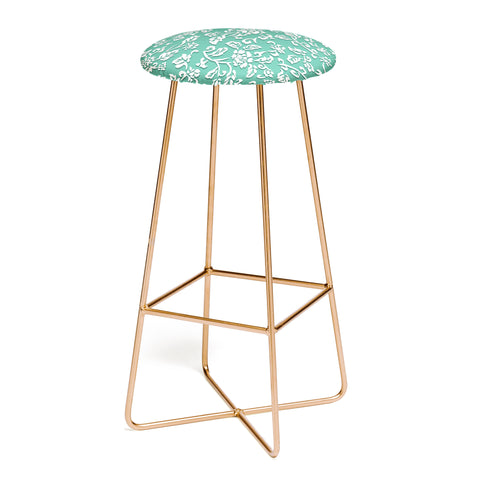 Wagner Campelo Chinese Flowers 3 Bar Stool