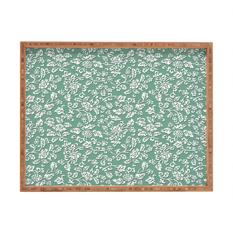 Wagner Campelo Chinese Flowers 3 Rectangular Tray