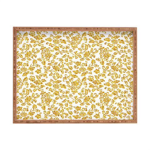 Wagner Campelo Chinese Flowers 8 Rectangular Tray