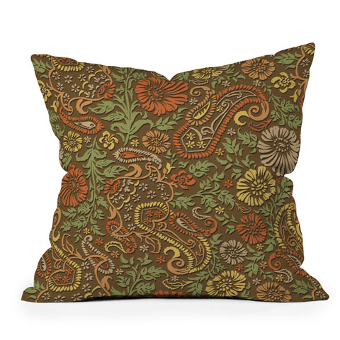 Wagner Campelo Floral Cashmere 3 Outdoor Throw Pillow